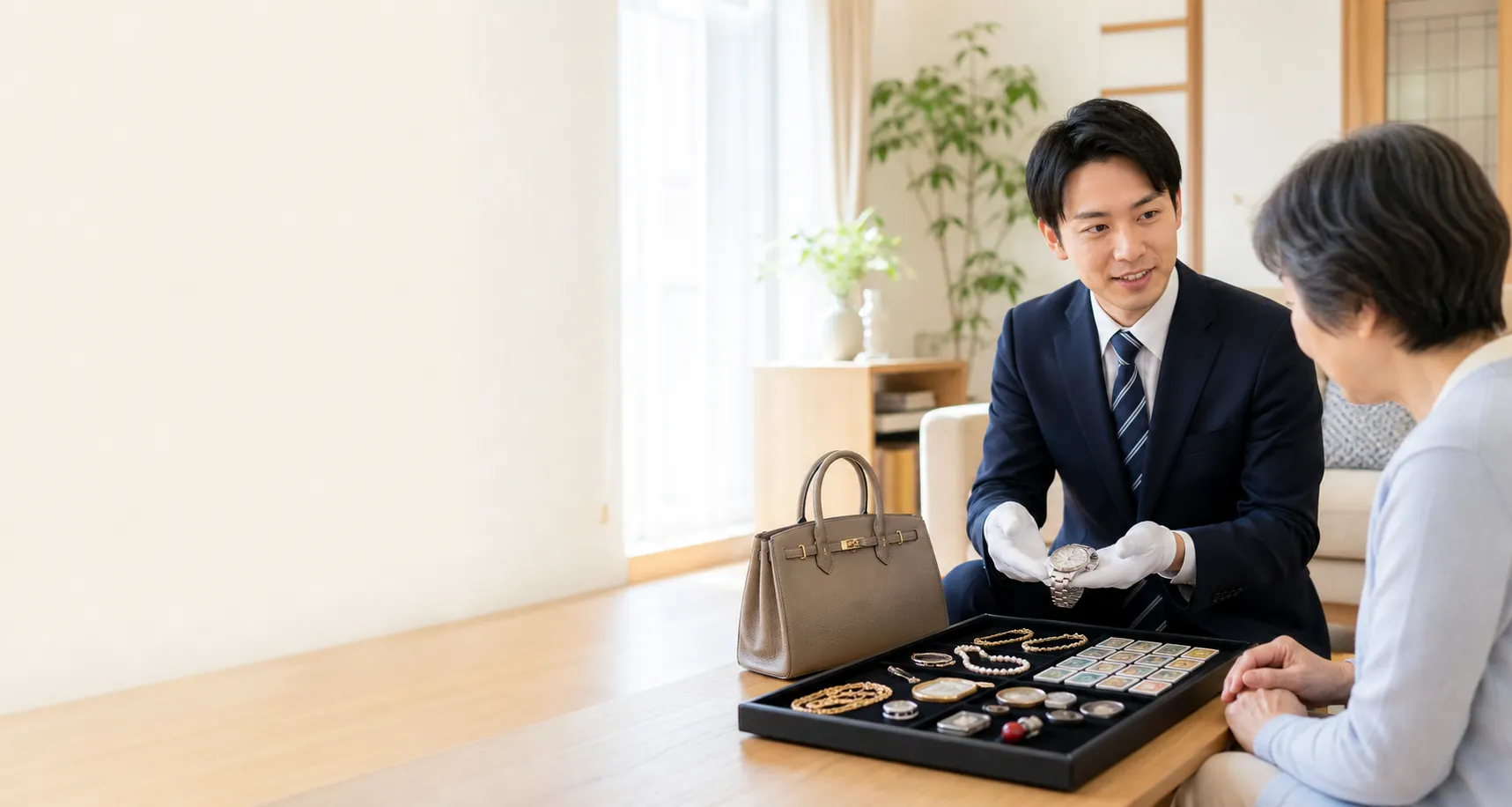 出張買取の査定イメージ